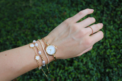 White Flower Bracelet